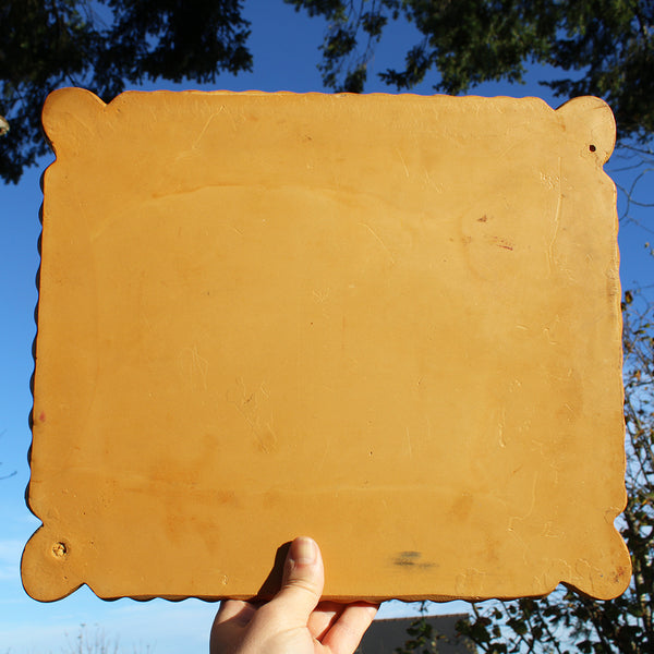 Plateau publicitaire vintage en polyuréthane 41 cm x 36 cm / LU Petit Beurre Nantes