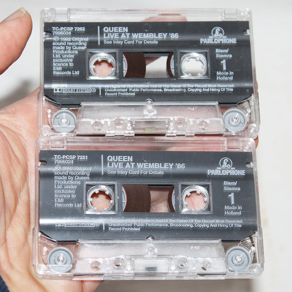 Double cassette K7 audio vintage Queen / Live at Wembley 86 ( 1992 )