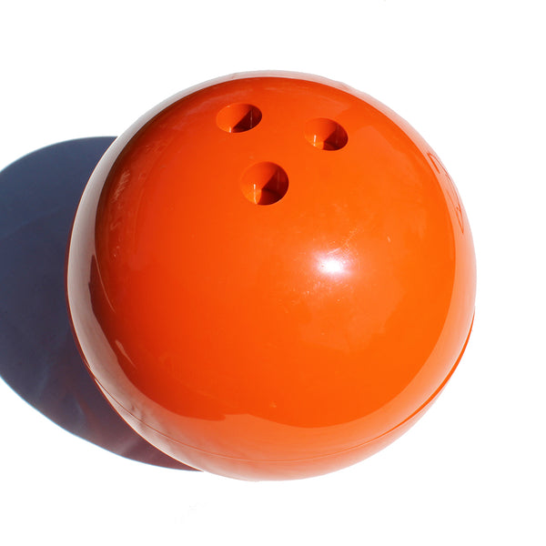 Seau à glaçons vintage boule de bowling orange édition Guillois design Lamotte