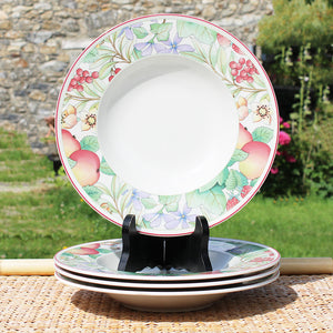 Ensemble de 4 assiettes creuses 23.8 cm Villeroy & Boch modèle Catalina