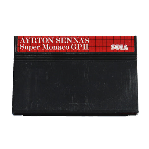 Jeu vidéo cartouche Sega Master System / Ayrton Senna's Super Monaco GPII ( 1992 )