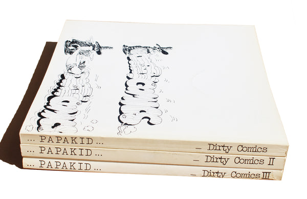 Curiosa : ensemble de 3 Dirty Comics Papakid / Tomes 1 à 3 ( 1978 à 1981 )