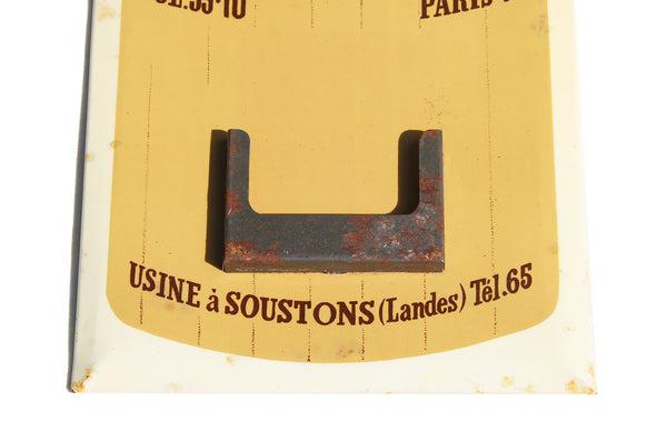 Ancienne plaque / glaçoïde publicitaire Au Liégeur / provient d'un calendrier