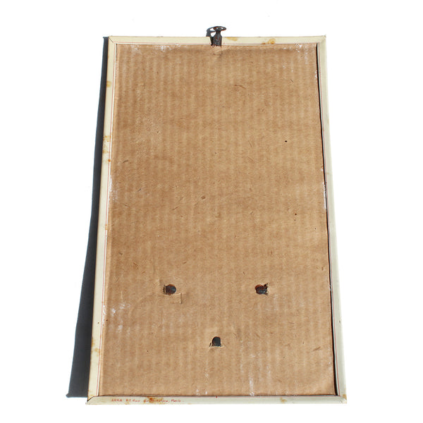 Ancienne plaque / glaçoïde publicitaire Au Liégeur / provient d'un calendrier