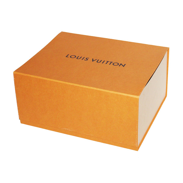 Grande boîte publicitaire en carton vide Louis Vuitton 40 cm x 33 cm x 19 cm