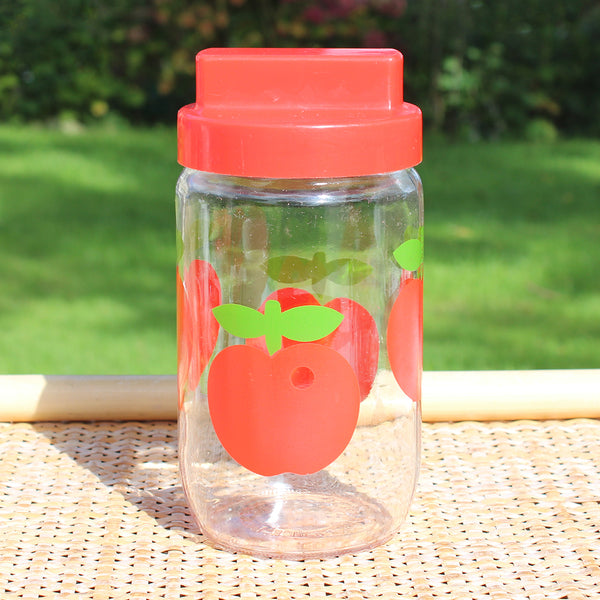 Lot De 5 Bocaux Vintage Henkel Pommes Rouges – Verre Conservation Cuisine Décor