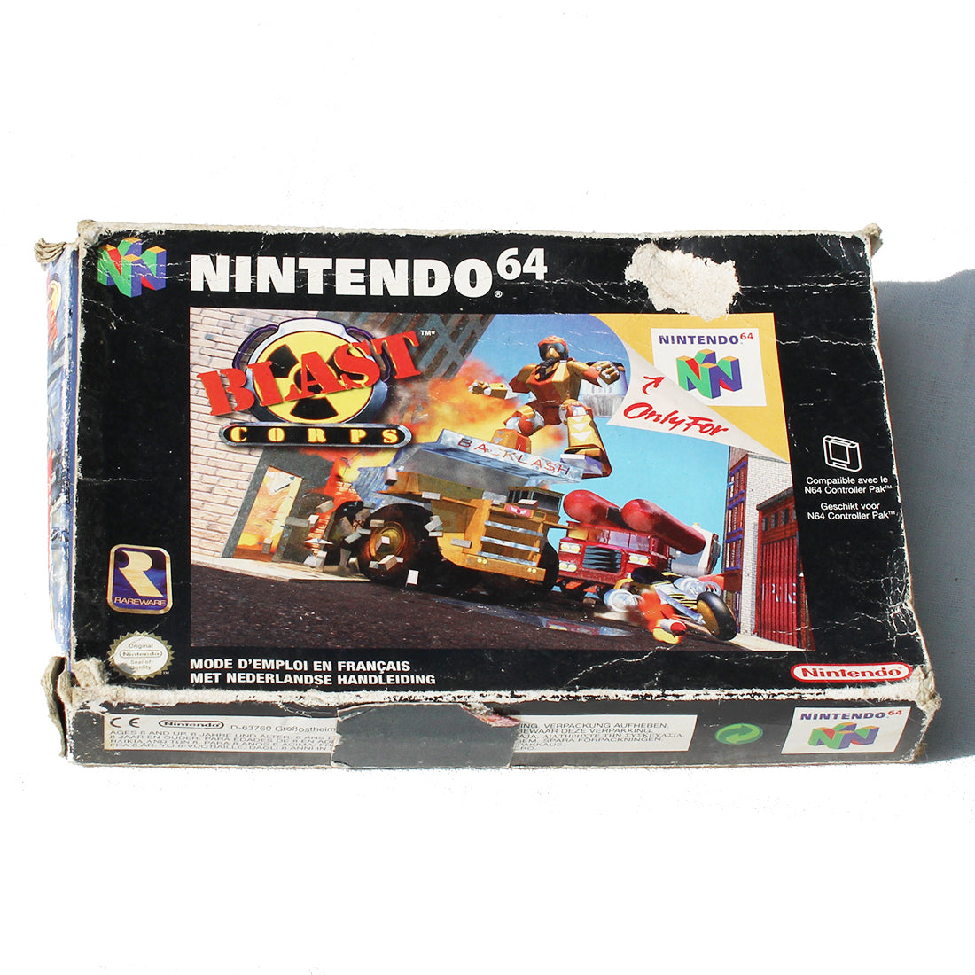 Jeu vidéo cartouche Nintendo 64 N64 Blast Corps en boîte PAL (1997)