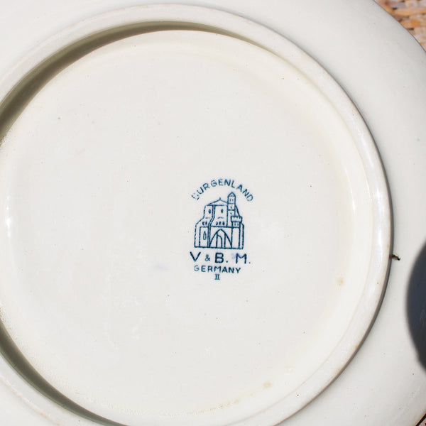 Ancien beurrier rond en faïence de Villeroy & Boch modèle Burgenland