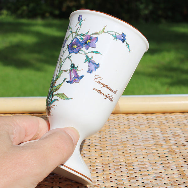 Tasse mazagran vintage Villeroy & Boch modèle Botanica / Campanula rotundifolia