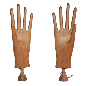 Ancienne paire de présentoirs à gants réglables ca. 1920 / 1930 / 1940