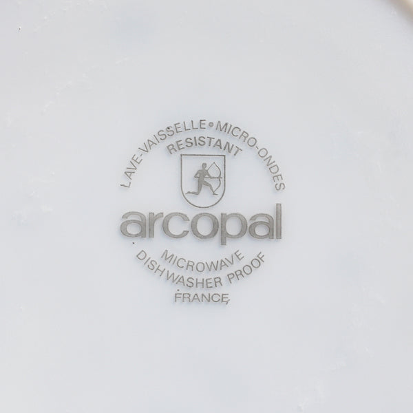 Ensemble de 6 assiettes creuses en Arcopal / modèle Veronica / Myosotis