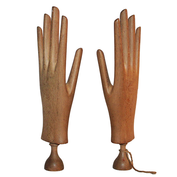 Ancienne paire de présentoirs à gants réglables ca. 1920 / 1930 / 1940