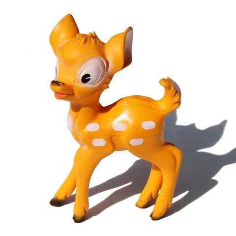 Jouet pouet Walt Disney vintage Bambi 21 cm / fonctionnel / no Delacoste