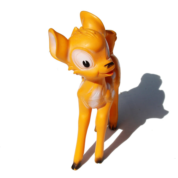 Jouet pouet Walt Disney vintage Bambi 21 cm / fonctionnel / no Delacoste