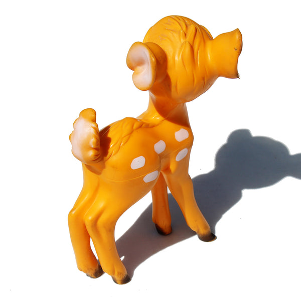 Jouet pouet Walt Disney vintage Bambi 21 cm / fonctionnel / no Delacoste