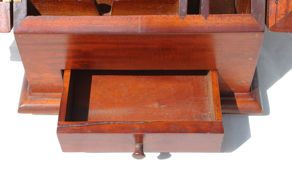 Ancien petit meuble de notaire / Trieur / Boîte d'écriture / à courrier