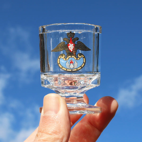 Service à vodka vintage en cristal de Gusevsky / Ministère de la Défense de la Fédération de Russie