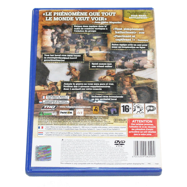 Jeu vidéo Playstation PS2 Full Spectrum Warrior (2005) complet