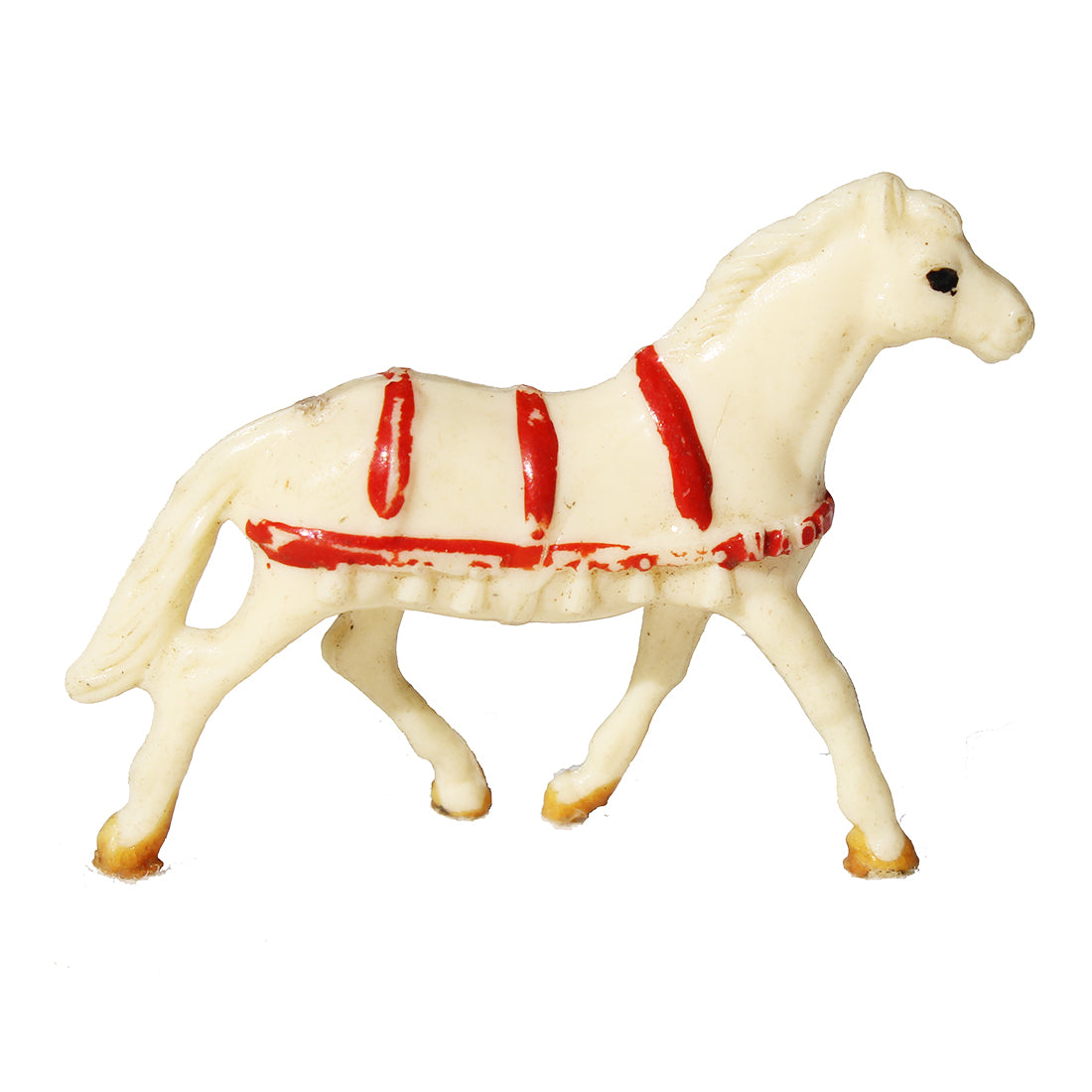 Figurine publicitaire plastique Café Nadi Le Cirque : cheval de Mr Loyal