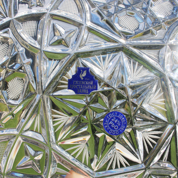 Service à vodka vintage en cristal de Gusevsky / Ministère de la Défense de la Fédération de Russie