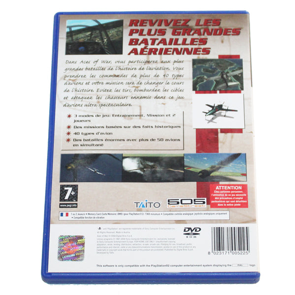Jeu vidéo Playstation PS2 Aces of War (2004) complet