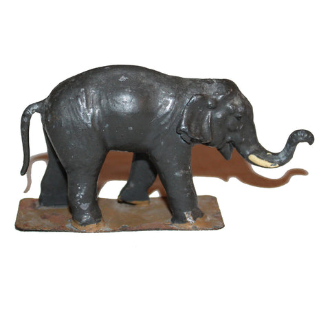 Ancienne figurine CBG Mignot bébé éléphant éléphanteau diorama Le Jardin d'acclimatation