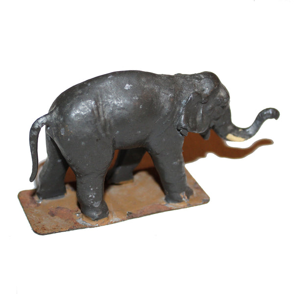 Ancienne figurine CBG Mignot bébé éléphant éléphanteau diorama Le Jardin d'acclimatation