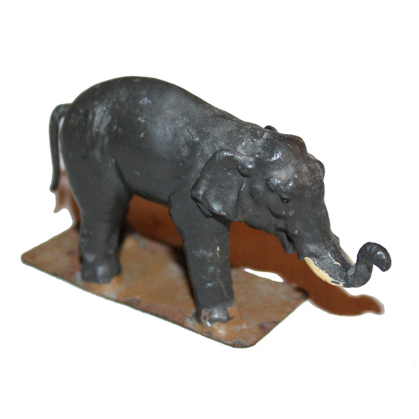 Ancienne figurine CBG Mignot bébé éléphant éléphanteau diorama Le Jardin d'acclimatation