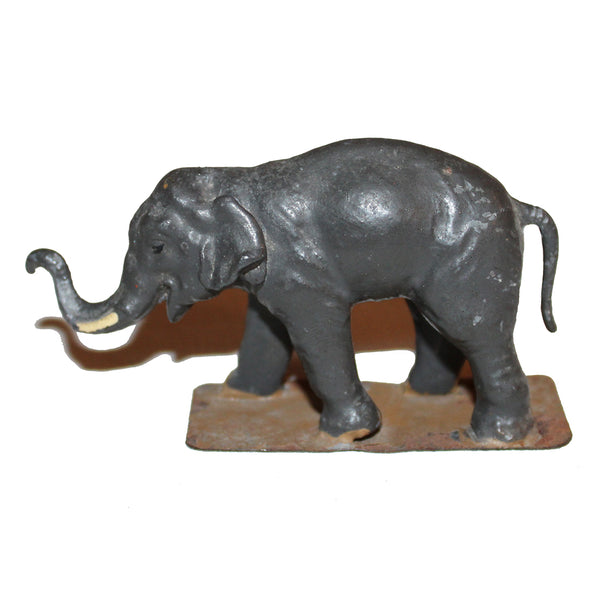 Ancienne figurine CBG Mignot bébé éléphant éléphanteau diorama Le Jardin d'acclimatation