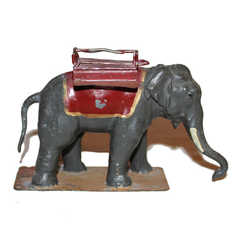 Ancienne figurine CBG Mignot éléphant porteur du diorama Le Jardin d'acclimatation