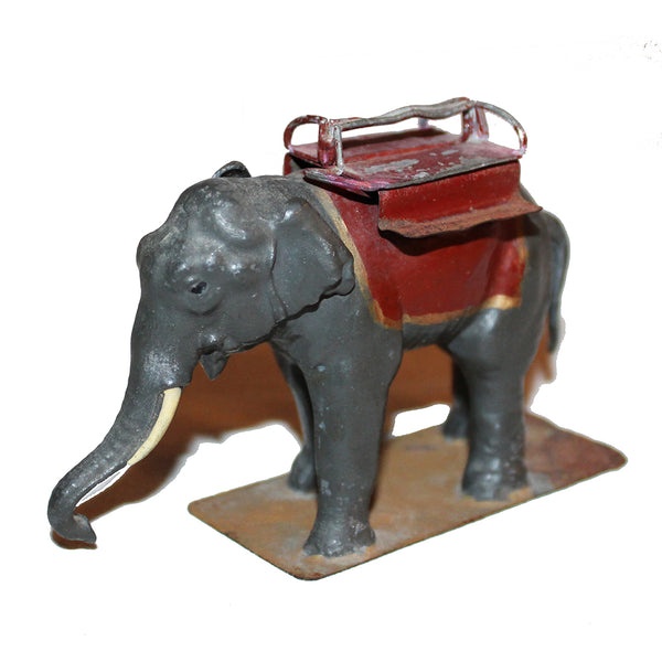 Ancienne figurine CBG Mignot éléphant porteur du diorama Le Jardin d'acclimatation