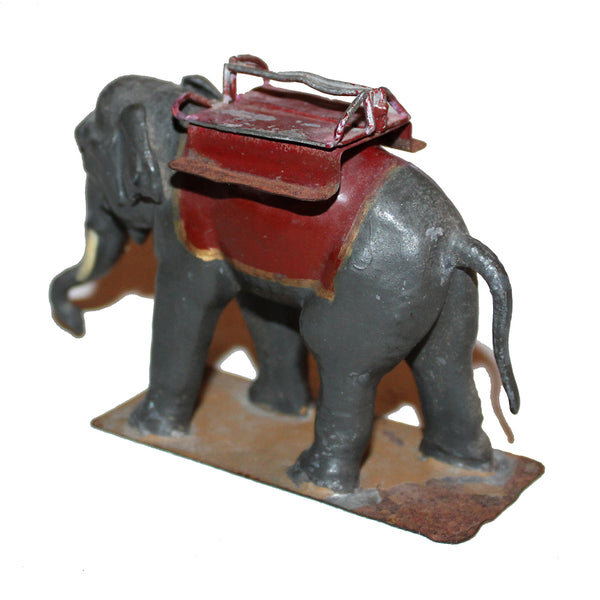 Ancienne figurine CBG Mignot éléphant porteur du diorama Le Jardin d'acclimatation