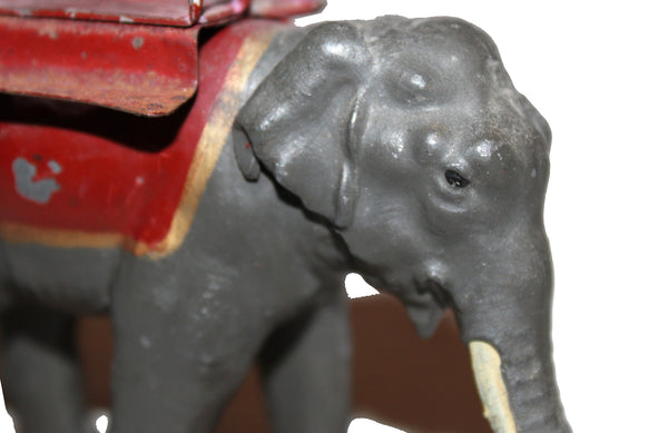 Ancienne figurine CBG Mignot éléphant porteur du diorama Le Jardin d'acclimatation