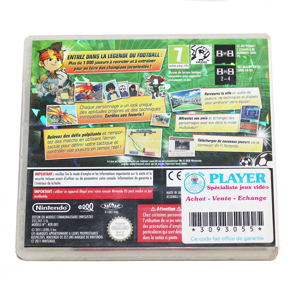 Jeu vidéo Nintendo DS Inazuma Eleven complet + carte club non grattée