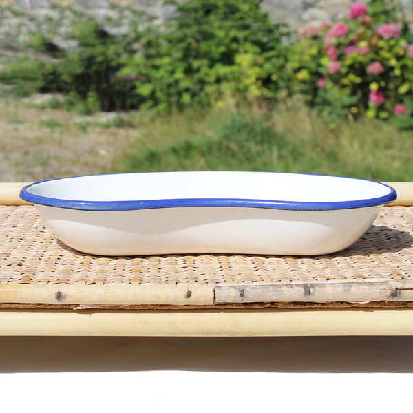 Médecine : ancien haricot médical publicitaire Gynothérax en tôle émaillée