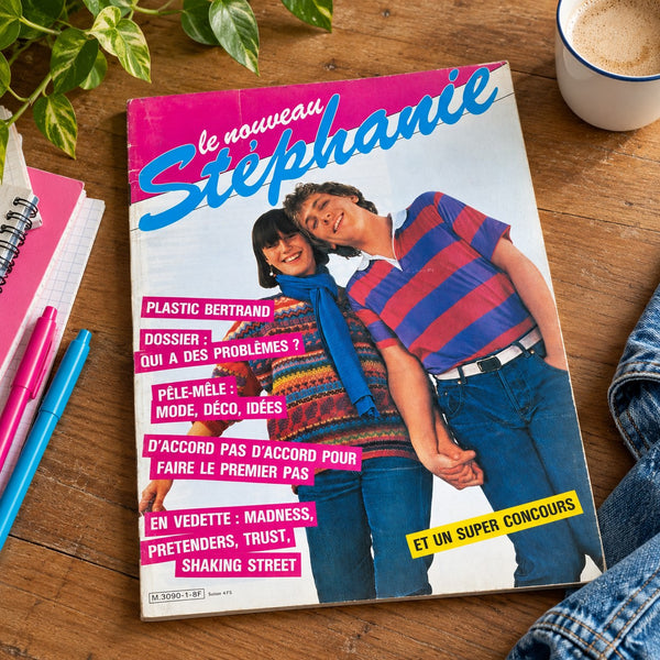 Le Nouveau Stéphanie n° 1 – Magazine jeunesse vintage – Mai 1980 – Plastic Bertrand