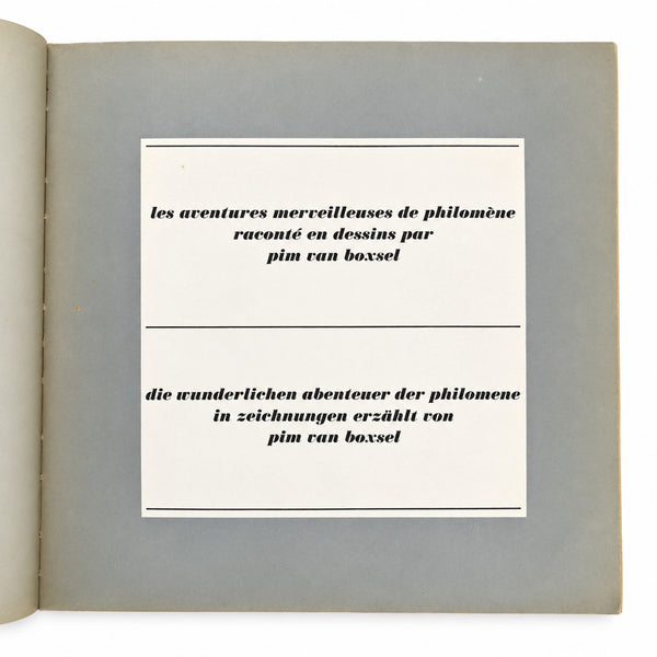 Les aventures merveilleuses de Philomène – Pim van Boxsel – 1966 – Album illustré ancien
