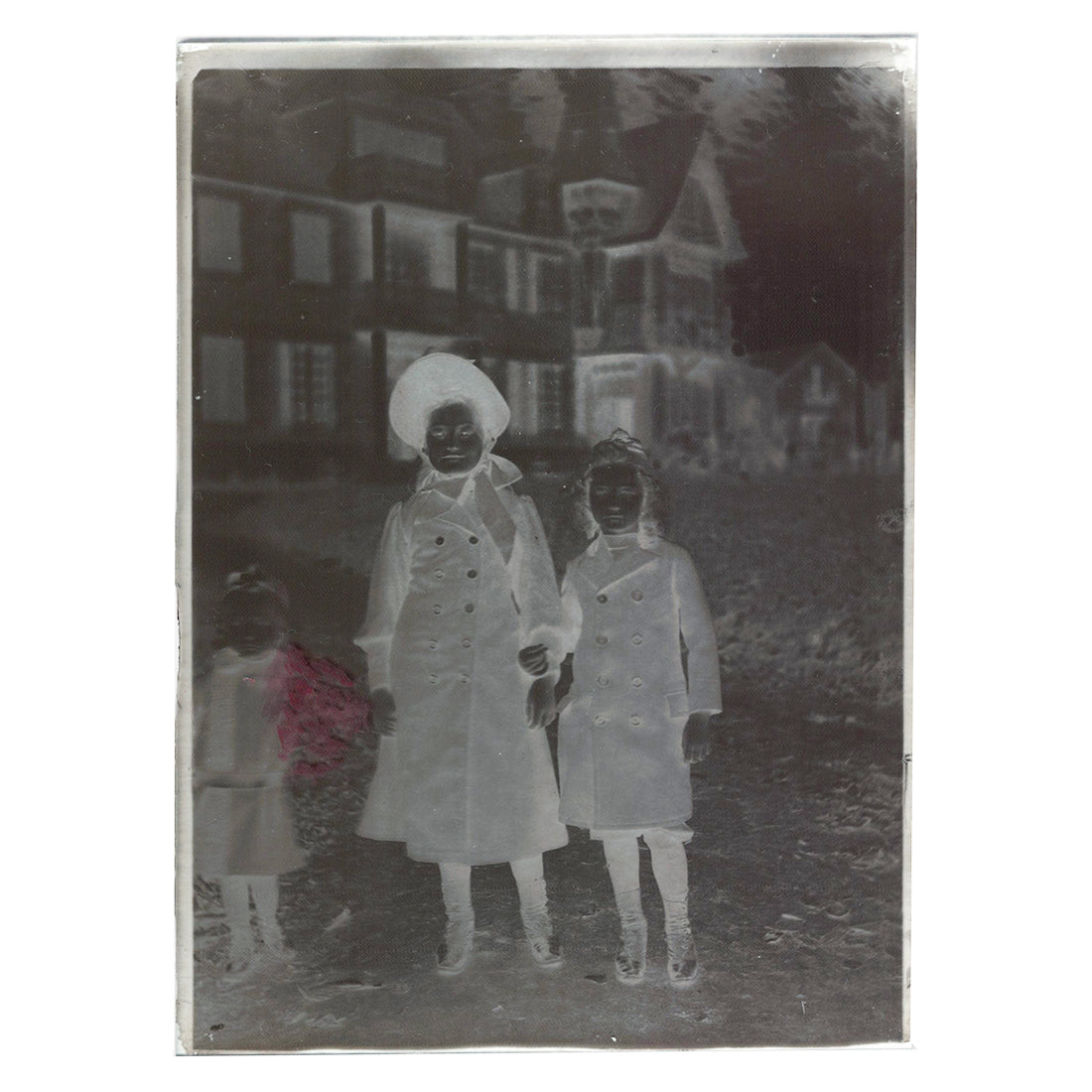 Plaque verre photo ancienne négatif 13 x 18 cm vintage portrait enfants Plaque verre photo ancienne négatif 13 x 18 cm vintage portrait enfants