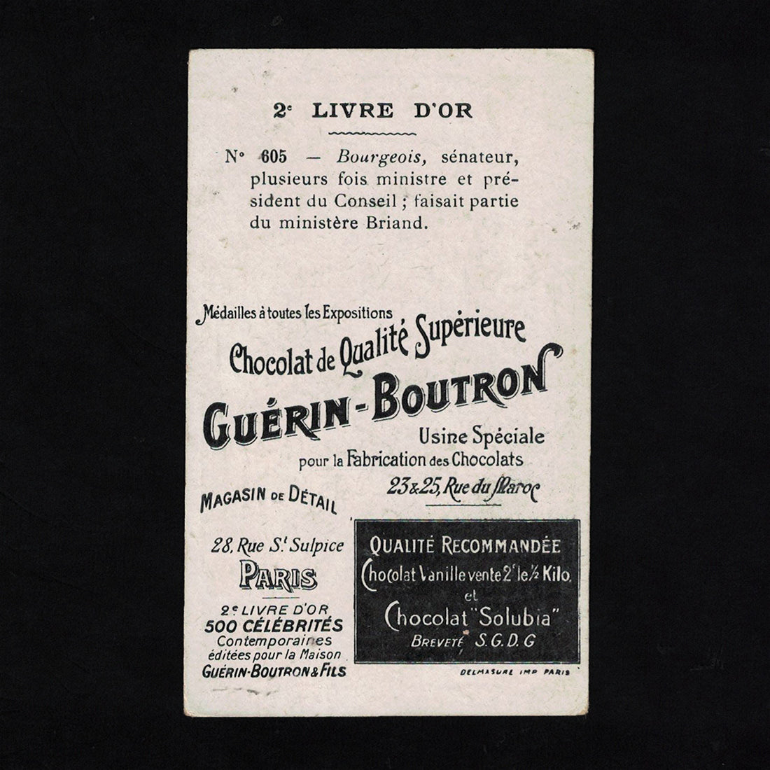 Guérin-Boutron / France / Dictionnaire des chocolateries
