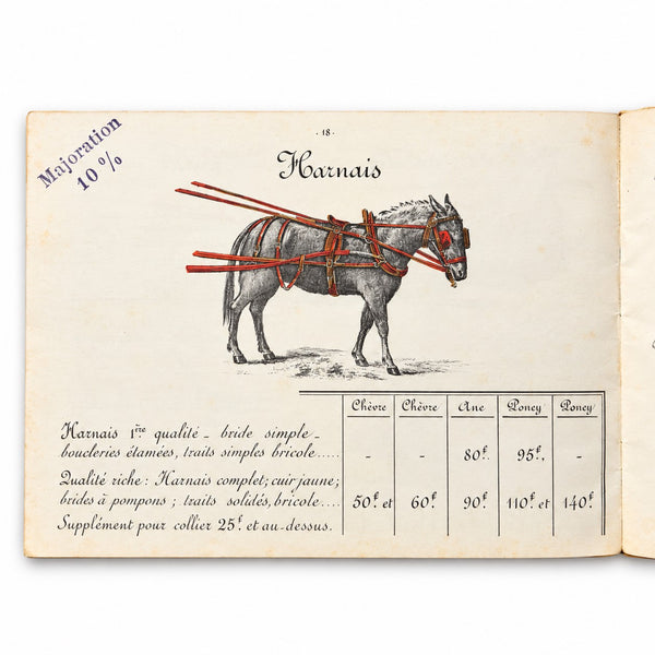 Petit catalogue publicitaire ancien Vincent Fils – Voitures attelées pour chèvres, ânes et poneys, Paris
