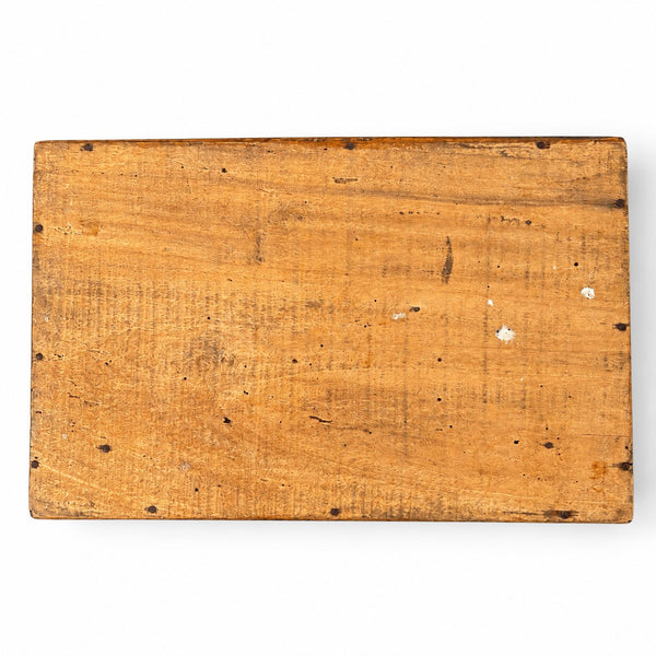 Ancienne boîte publicitaire en bois Amidon au Chat Hoffmann