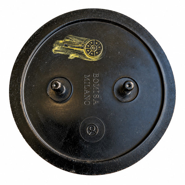 Logo emblème vintage Alfa Romeo BOMISA Milano bombé en plastique – diamètre 75 mm
