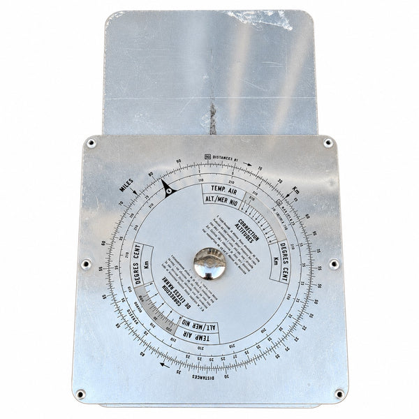 Calculateur d’estime A.A.F. Type 40 – Instrument ancien de navigation aérienne avec étui et notice d’origine