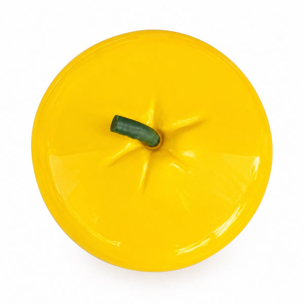 Seau à glaçons en plastique vintage en forme de pomme jaune pop – Années 1970