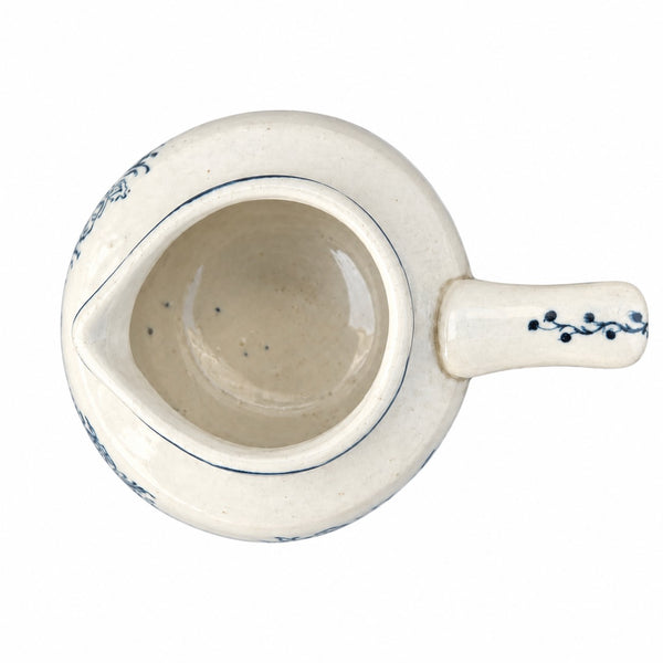 Petit pichet – pot à lait de dînette ancien, faïence de Lunéville, modèle Mésange