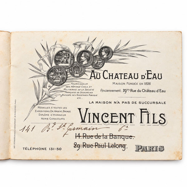 Petit catalogue publicitaire ancien Vincent Fils – Voitures attelées pour chèvres, ânes et poneys, Paris
