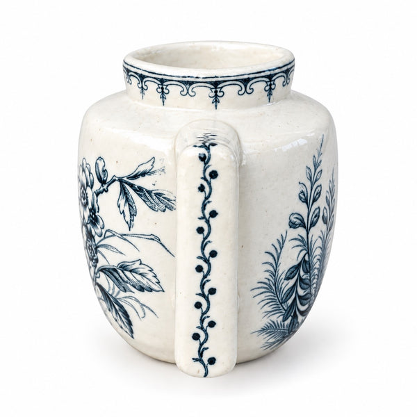 Petit pichet – pot à lait de dînette ancien, faïence de Lunéville, modèle Mésange