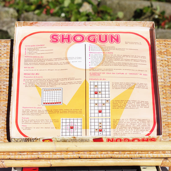 Jeu de société de stratégie vintage Shogun ( Nathan ) édition de 1979