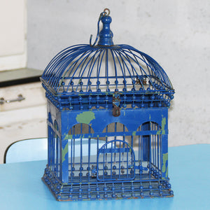 Cage à oiseaux en métal style victorien