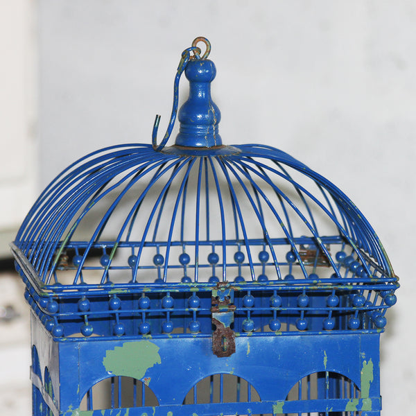 Cage à oiseaux en métal style victorien